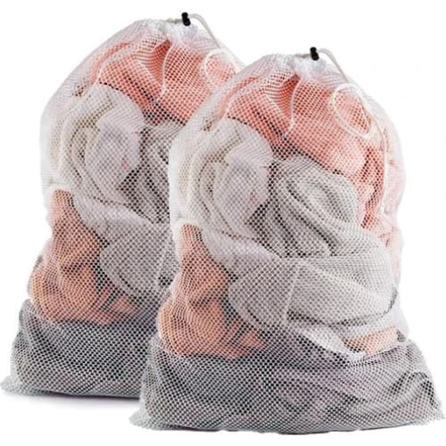 Stor vaskepose 60x90 cm Hvid 2-pack