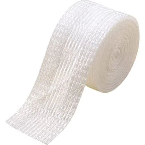 Strygbart kantbånd White 5 m, 2,5 cm bredde