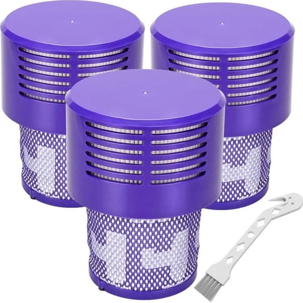 Dyson V10 Efterfilter - 3-pak (Blå/Hvid)