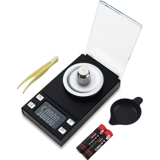 Digital minivægt i lommeformat 50 g / 0,001 g