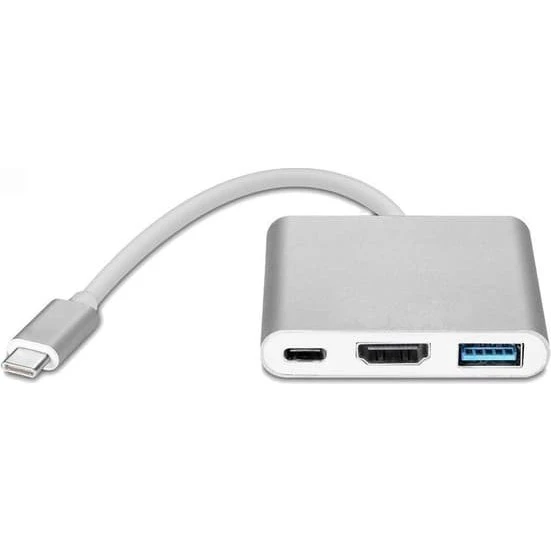 USB-C Multiport-adapter med 4K HDMI, USB-A og USB-C PD