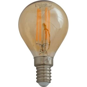 Krone LED-pære Amber D45 E14 4W 400 lm 2200K 3-trin