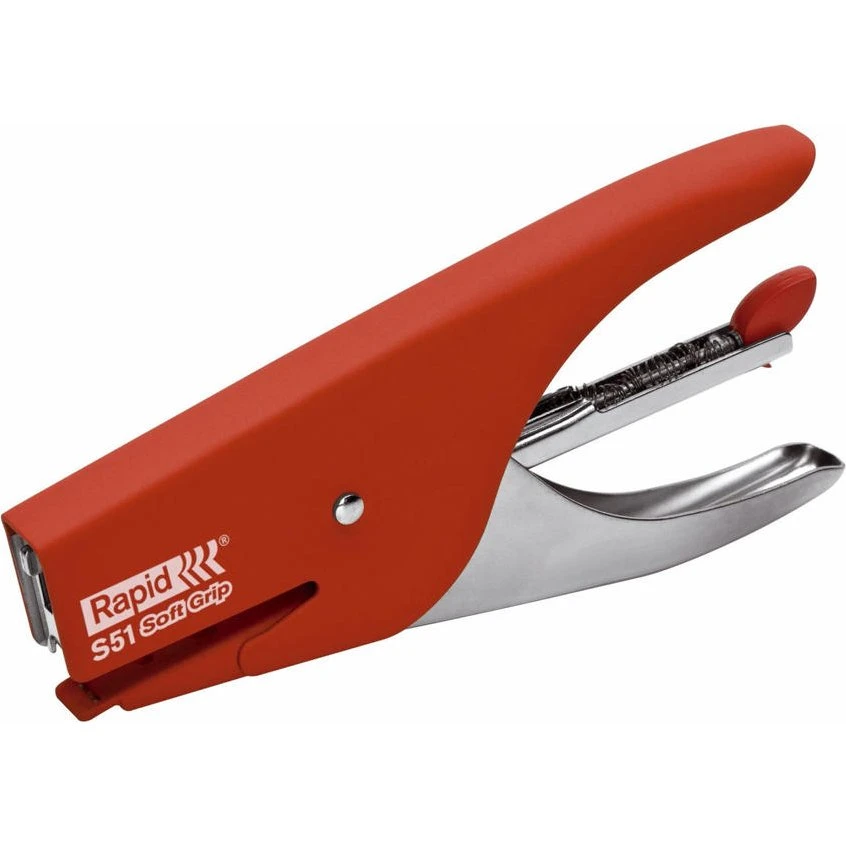 Rapid Hæftetang S51 Supreme Soft Grip - Rød