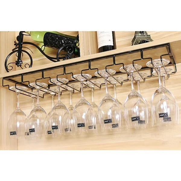 Glasholder 7 - 70 cm vinglasholder til montering under hylde