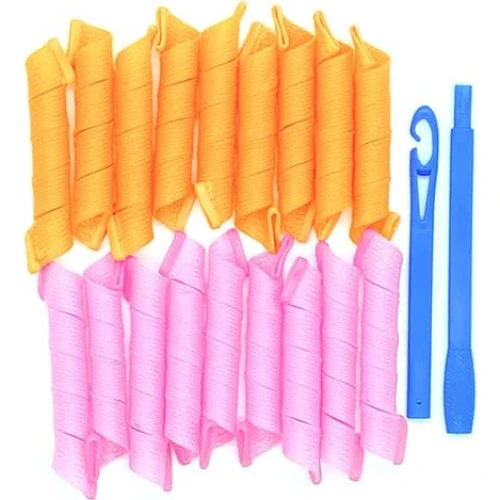Magic Hair Curlers 18-pak - 30 cm krøllepinde uden varme