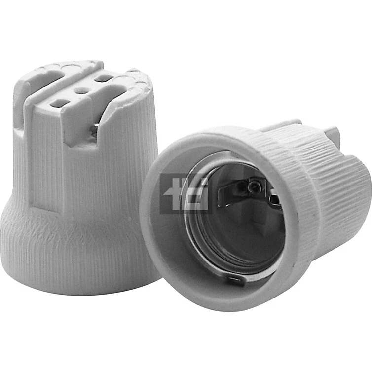 Universal Porcelænsfatning E27 til indbygning Ø43x45 mm