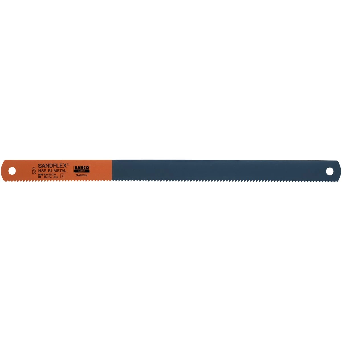 Bahco Sandflex bi-metal maskinsavklinge 500x38x2,0mm Z-6