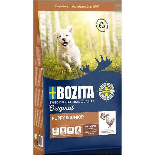 BOZITA Original Puppy & Junior Chicken - Tørfoder - 12 kg