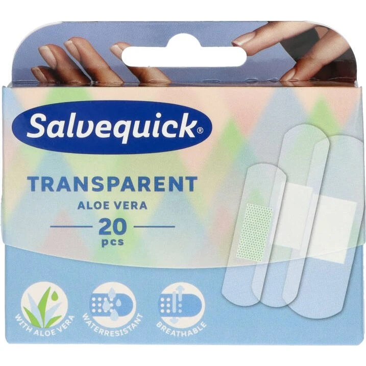 Salvequick Transparent Aloe Vera Plaster - 20 stk.