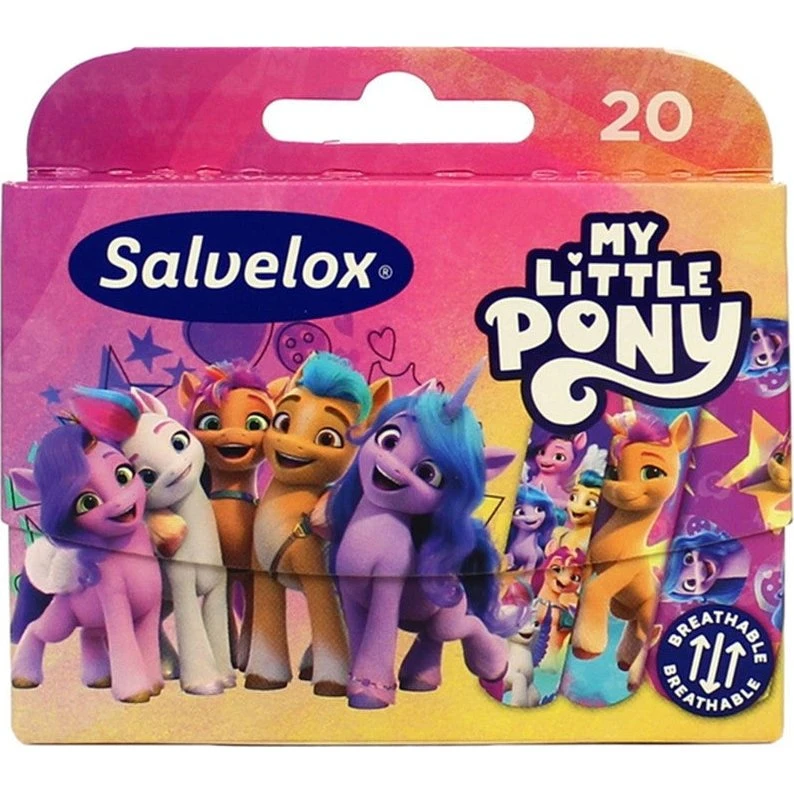 Salvelox My Little Pony plaster til børn, 20 stk.