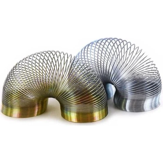 Gående fjäder Metall 6cm Guld