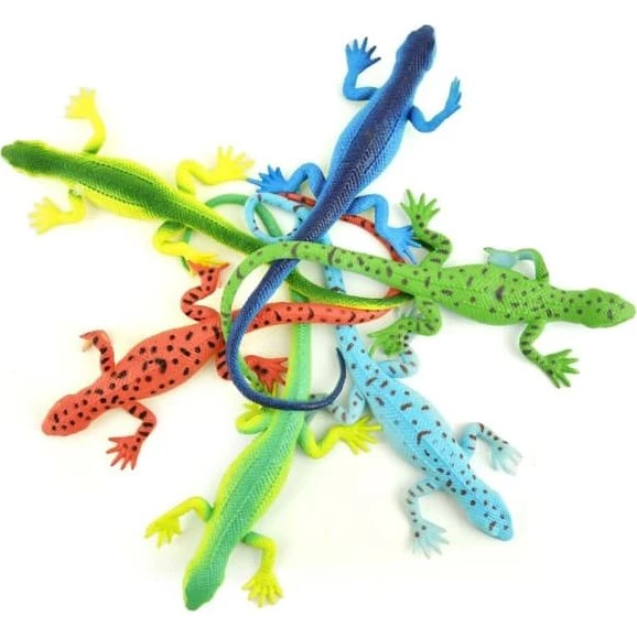 Stretch Lizard 25cm - Lyseblå med prikker
