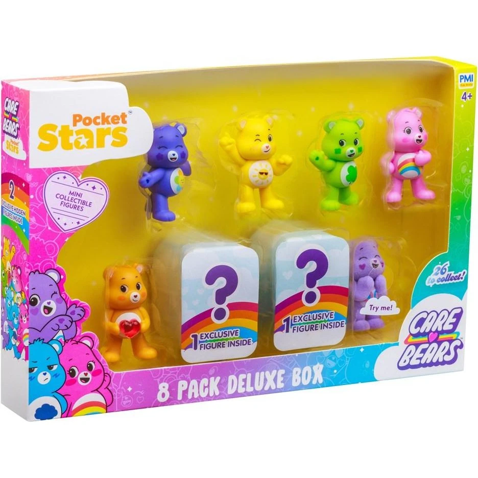 Care Bears Pocket Stars S1 - 8-pak Deluxe Box samlerfigurer