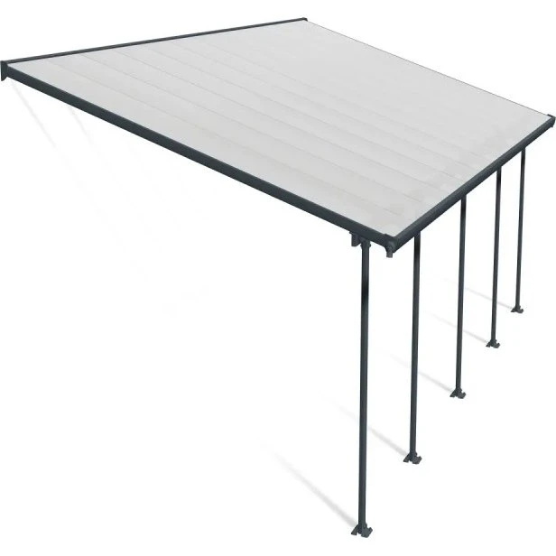 Palram Canopia Feria Terrasseoverdækning 787 x 380-385 cm - Antracit