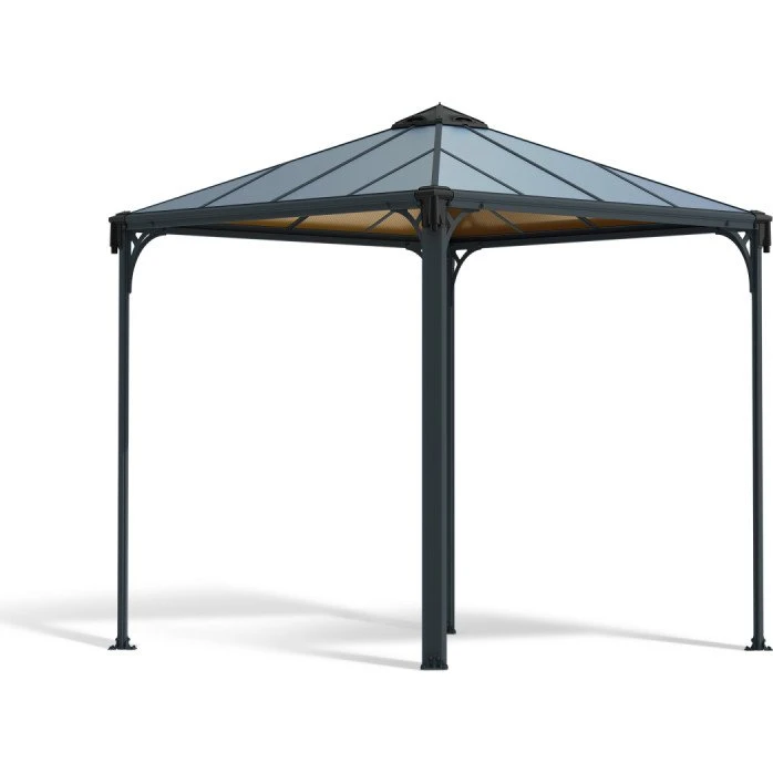 Palram Canopia Palermo 3000 Pavillon - 2,95 x 2,95 m - Antracitgrå