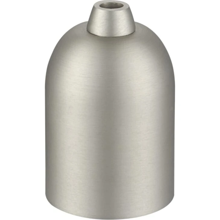 Halo Design E27 metalfatning, børstet stål