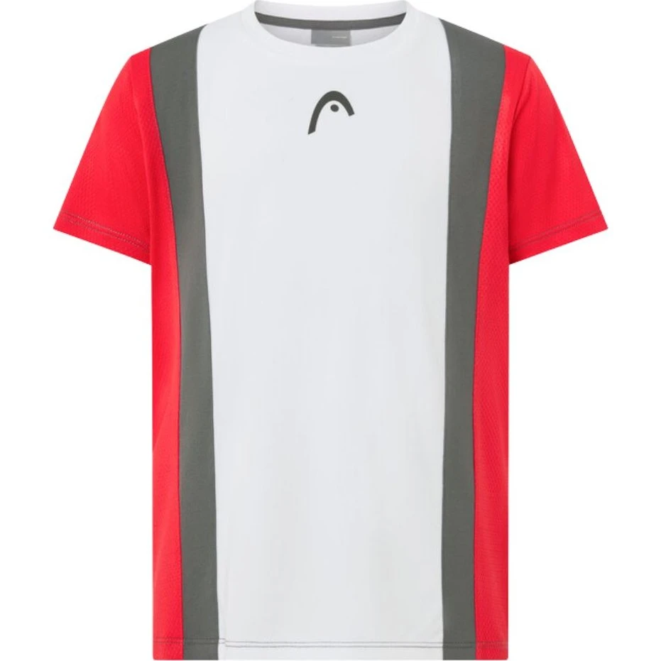 Head Club 25 Tech T-shirt til piger - Rød/Hvid