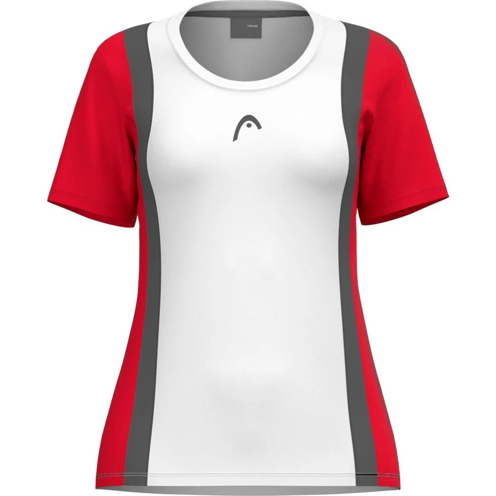 HEAD Club 25 Tech T-shirt til kvinder - Rød/Hvid