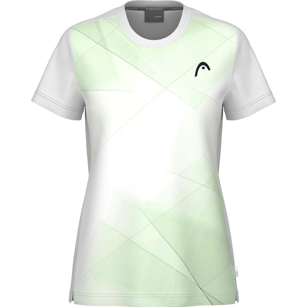 Head Tie-Break T-shirt til kvinder - White/Celery Green