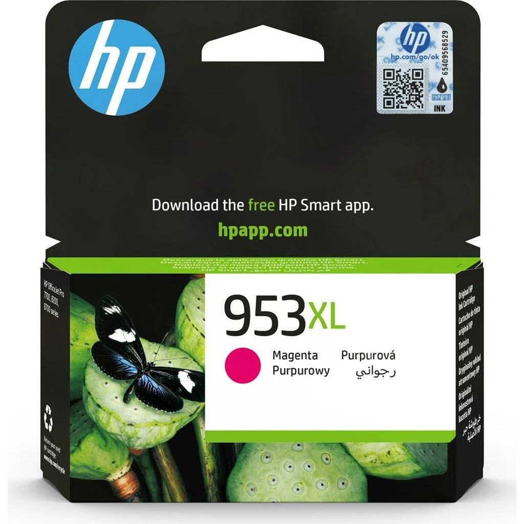 HP 953XL Original Magenta Blækpatron