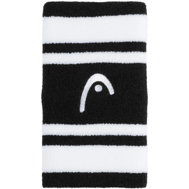 Head Wristband Striped 5" (Black/White)