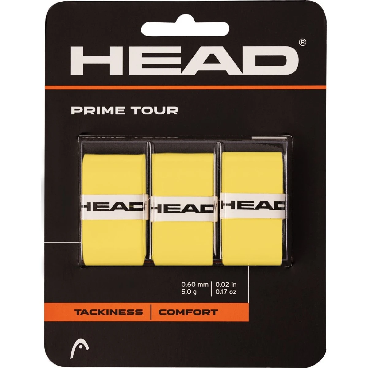 Head Prime Tour Overgrip - 3-Pack - Gul