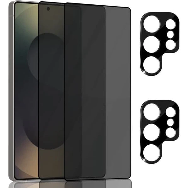 Samsung S25 Ultra Privacy Skærmbeskyttelse & Linsebeskyttelse (2-pak)