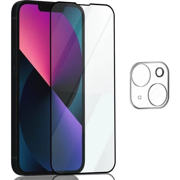 iPhone 13 Skærm- & Linsebeskyttelse - 9H Hærdet Glas 3D