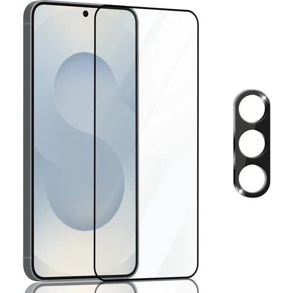 Samsung S25 Skærm- og Linsebeskyttelse - 2-pak Hærdet Glas 9H