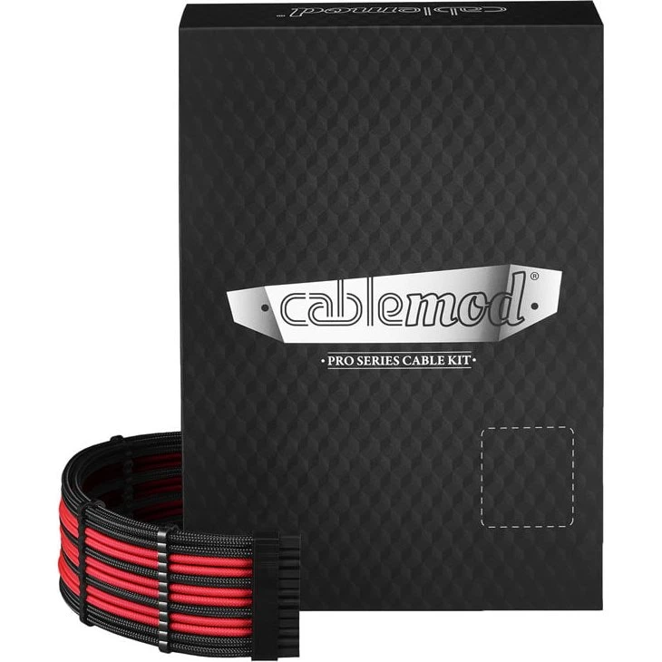 CableMod PRO ModMesh C-Series RMi/RMx/RM Kabelsæt - Sort/Rød