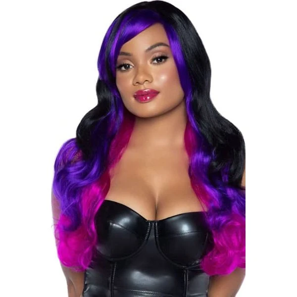 Allure Multi Color Wig Black/Purple Paryk