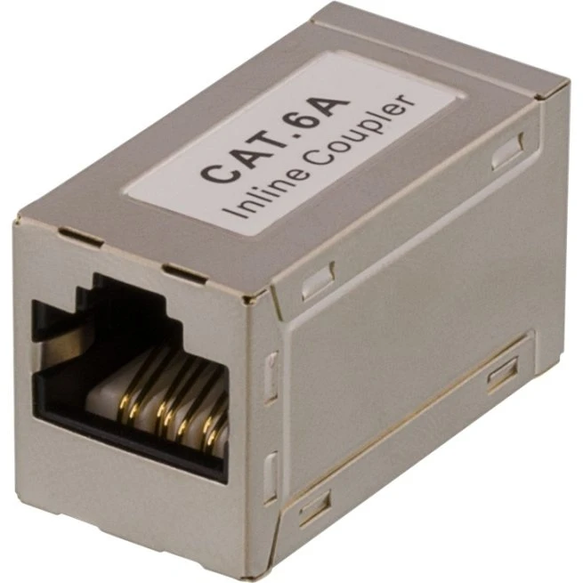 DELTACO CAT6a FTP Coupler, Female-Female, Sølv