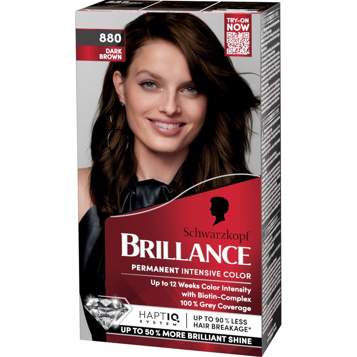 Schwarzkopf Brillance 880 Dark Brown Permanent Hårfarve