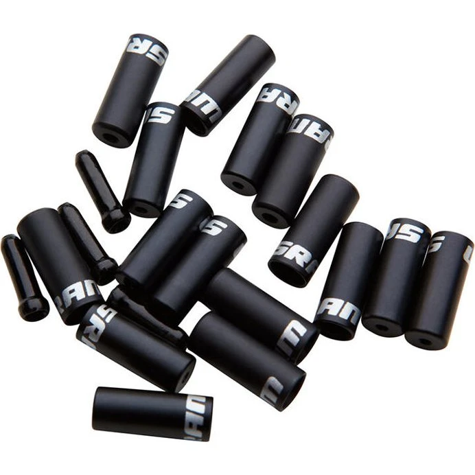 SRAM Endestop i aluminium, 4mm, sort (10 stk)