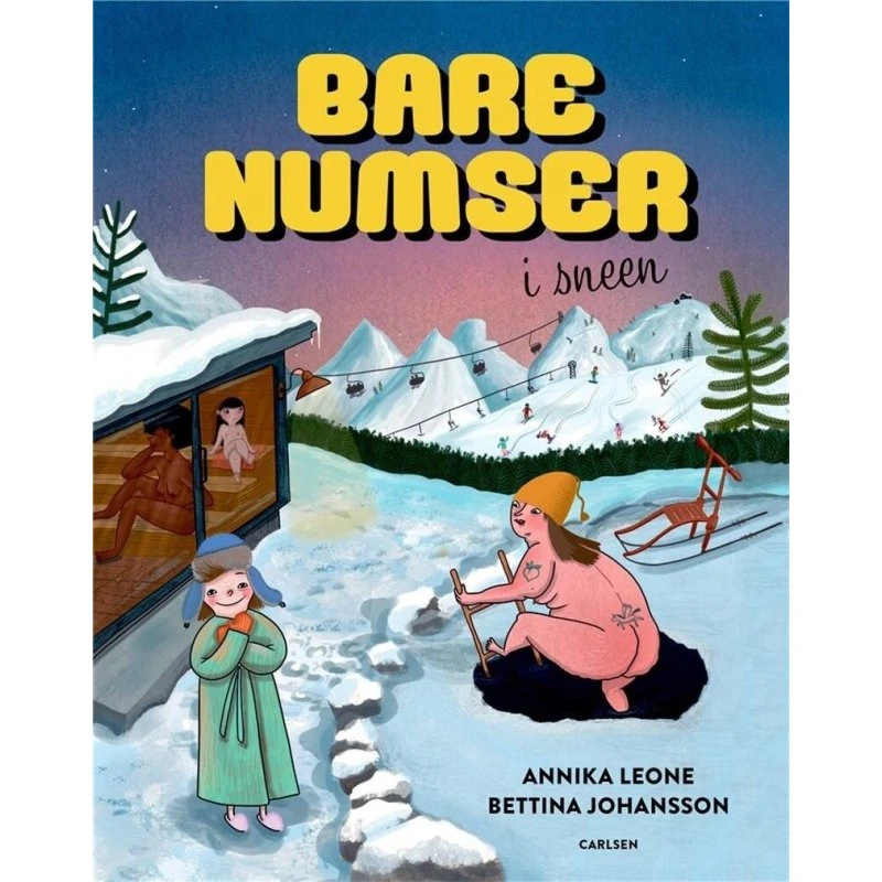 Bare numser i sneen – billedbog om skiferie