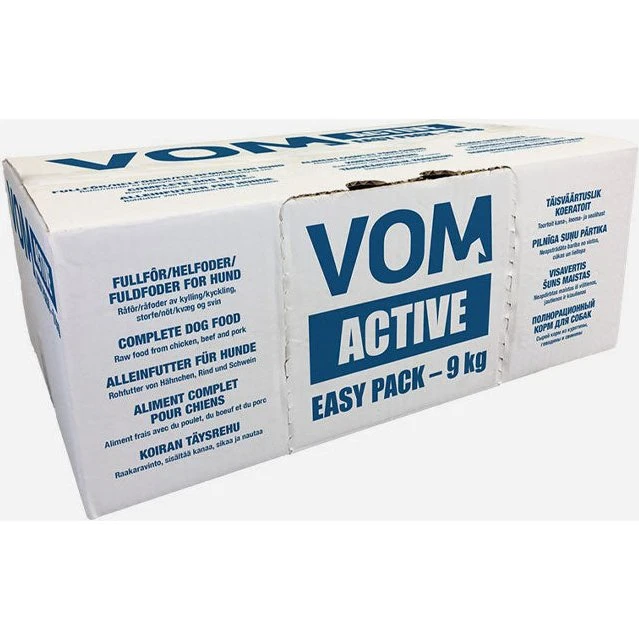 VOM Active fuldfoder råfoder til voksne hunde - 9 kg