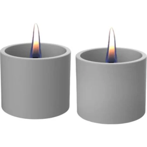 Tenderflame Breeze 8 Grå 2-pak - Keramiske lys