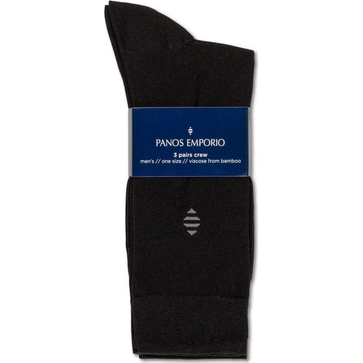 Panos Emporio Daniel Bamboo Crew Strømper - 3-pak