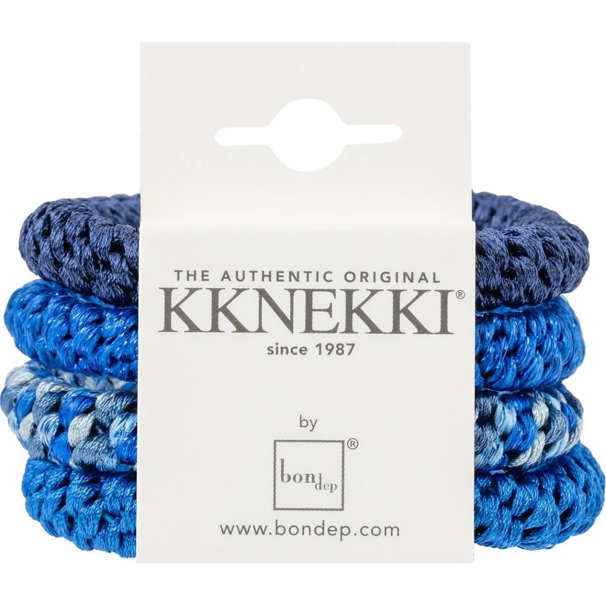 Kknekki Hair Tie Bundle 60 Blue - 4 stk.