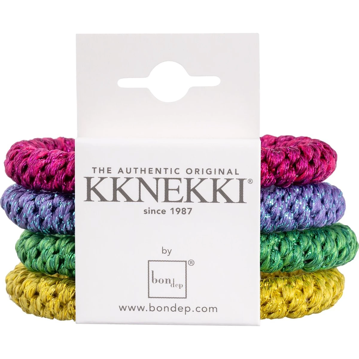 Kknekki Bundle 55 Mix Glitter - 4 stk. hårelastikker
