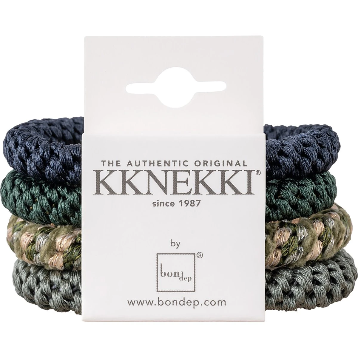 Kknekki Bundle 32 - 4-pak farverige hårelastikker
