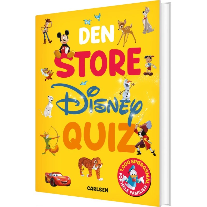 Den store Disney-quiz – 1.000 spørgsmål (hardcover)