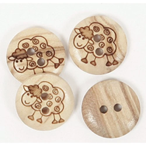 DROPS Design 627 Sheep træknapper 15mm - 50 stk