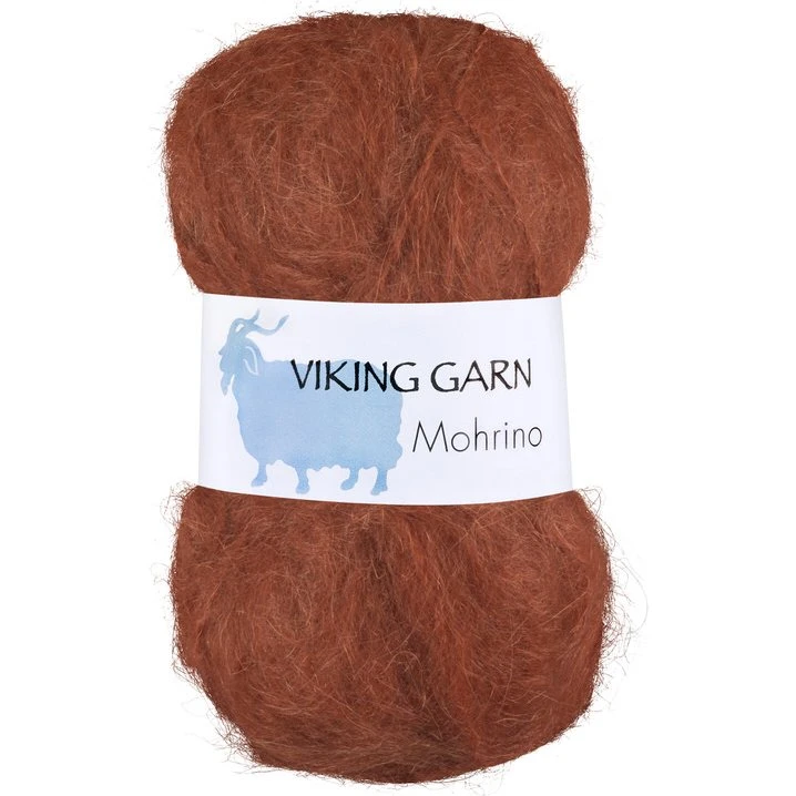 Viking Mohrino 552 Rust - Mohair og Merino garn