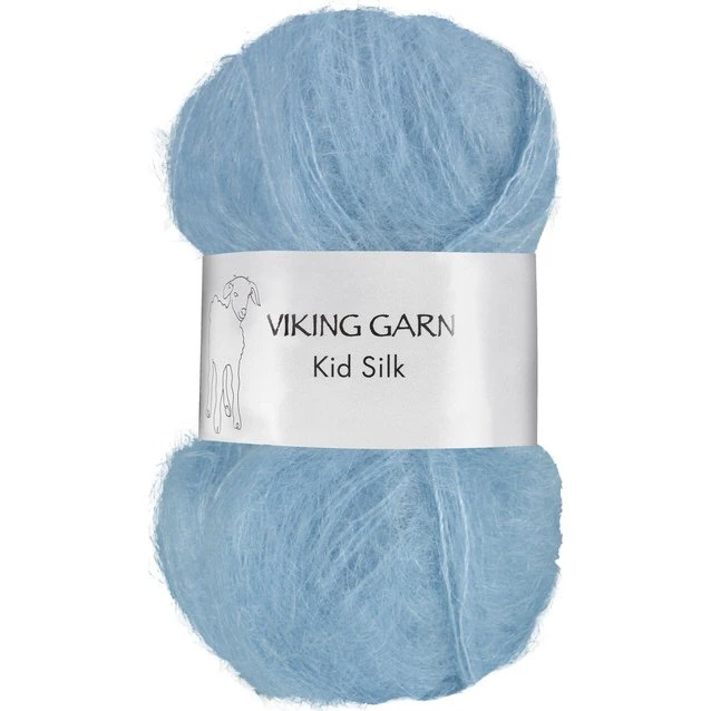 Viking Kid Silk 320 Lys blå - Mohair/Silke