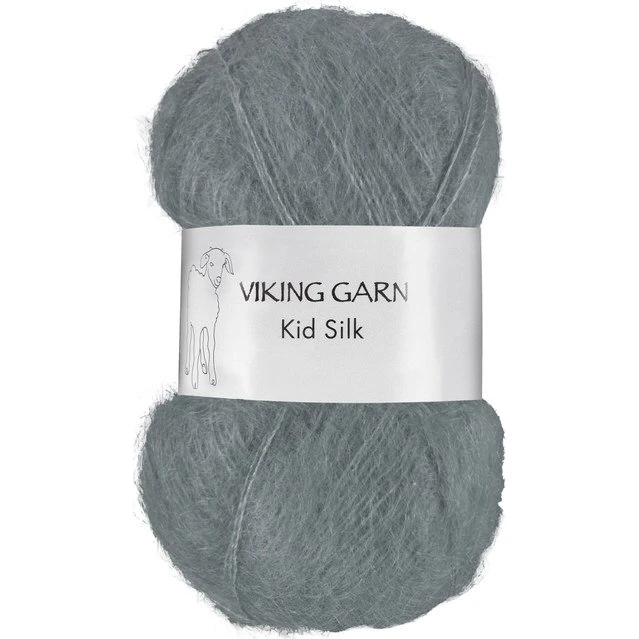 Viking Kid Silk 313 Grå - Mohair/Silk