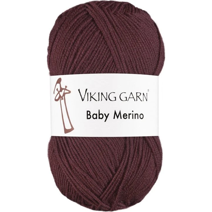 Viking Baby Merino 272 Mørk Burgunder - 100% Merinould