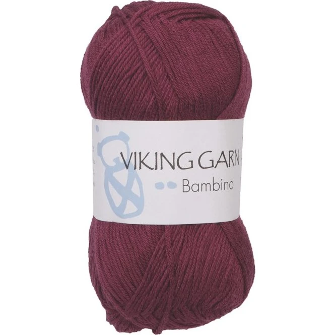 Viking Bambino Garn - 461 Burgunder (Bambus/Bomuld)