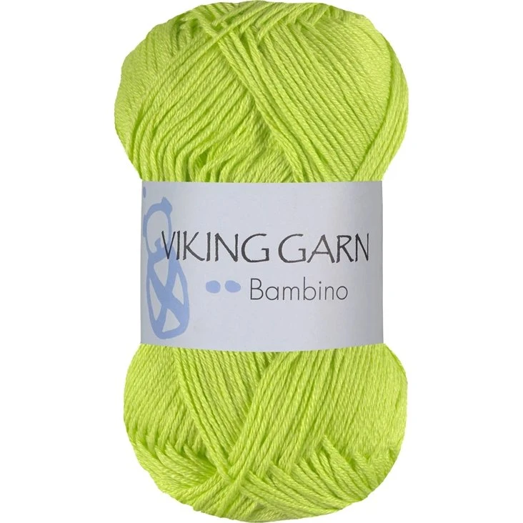 Viking Bambino Garn - 436 Lime (Bambus & Bomuld)