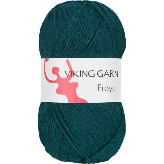 Viking Frøya Garn - 233 Mørk Petrol - Uld/Nylon